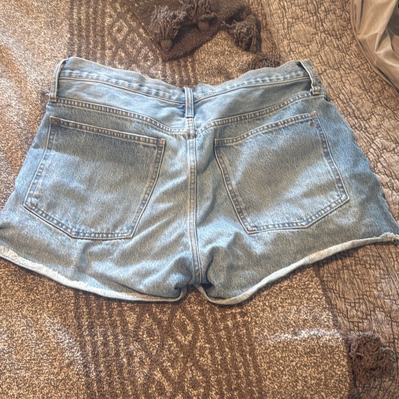 Madewell Blue Distressed Jean Shorts - Picture 4 of 4